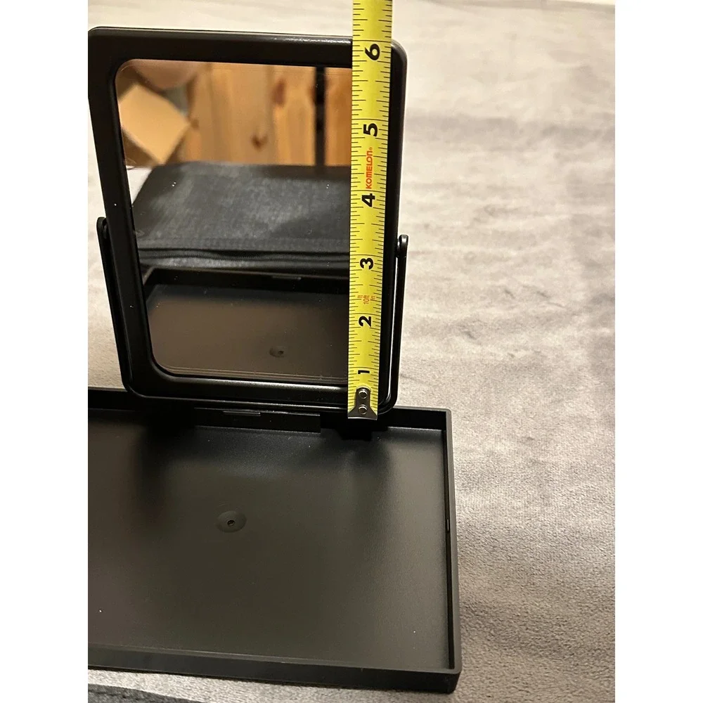 3- Mary Kay Face Case Mirror Black Foldable Travel Vanity Mirror with Pouch New
